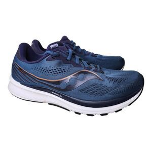 Saucony Ride 14 Women's Running Shoes Blue Copper Size 11 Running Jogging Gym